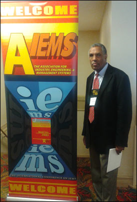 Picture of Fesseha Gebremikael at the IEMS Conference